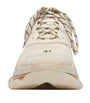 Balenciaga Beige Triple S Clear Sole Sneakers