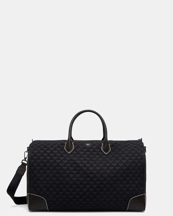 Emporio Armani erkek deri seyahat çantası