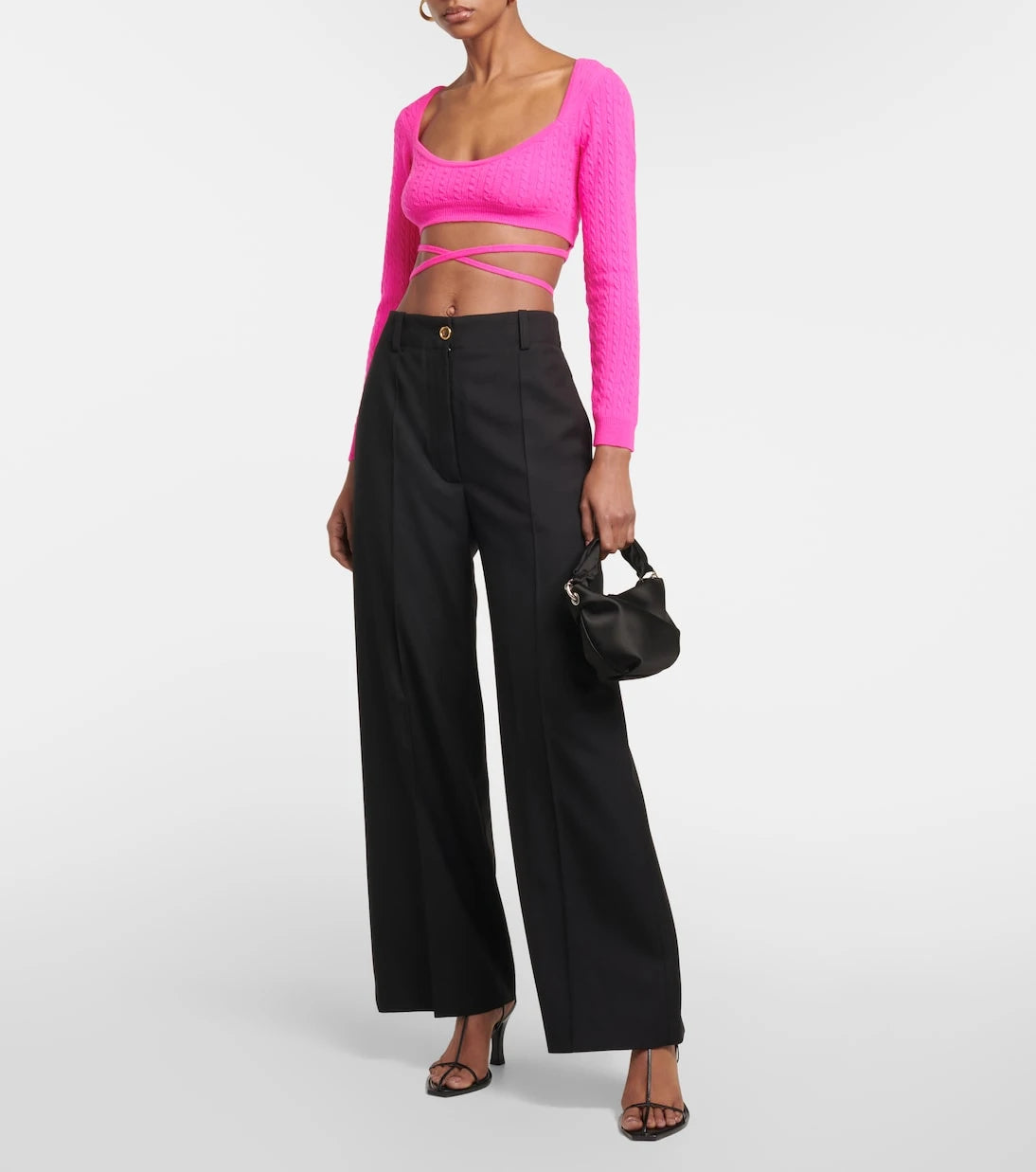 Patou - Cropped wool and cashmere sweater