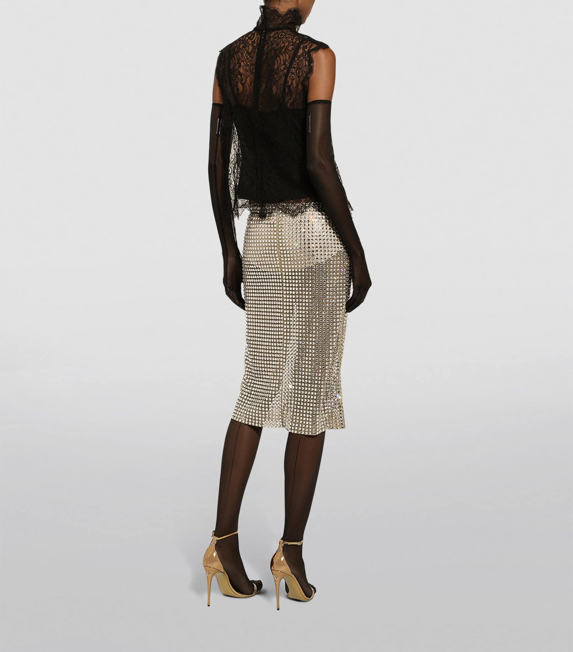 Dolce & Gabbana Multi Lace Sleeveless Blouse