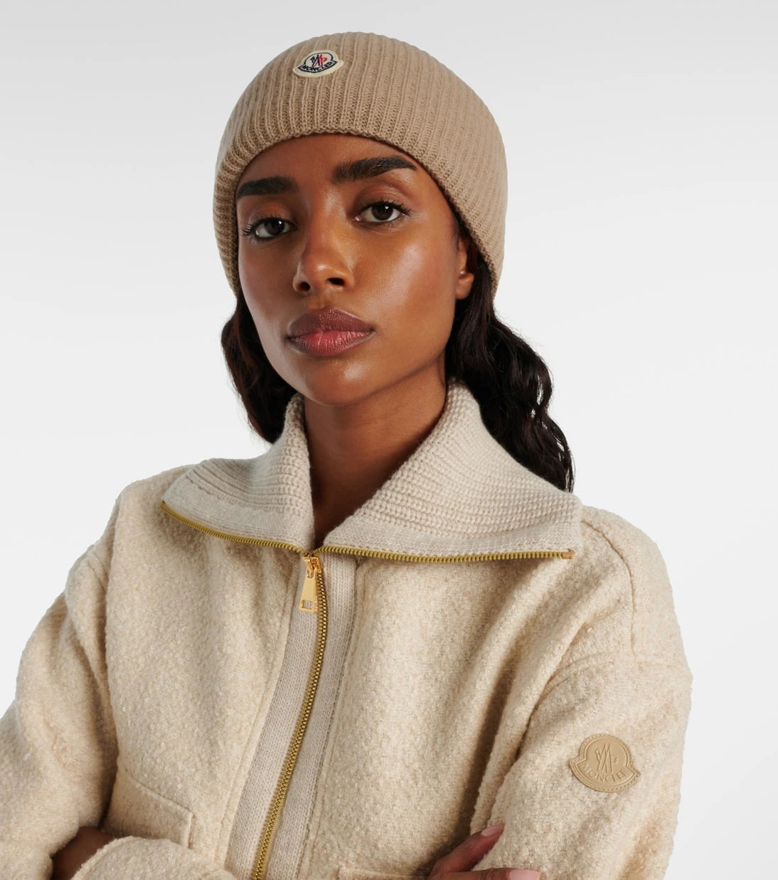 Moncler - Ribbed-knit virgin wool beanie