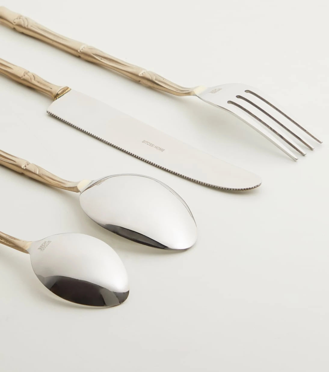 Bitossi - Bamboo 24-piece stainless steel cutlery set