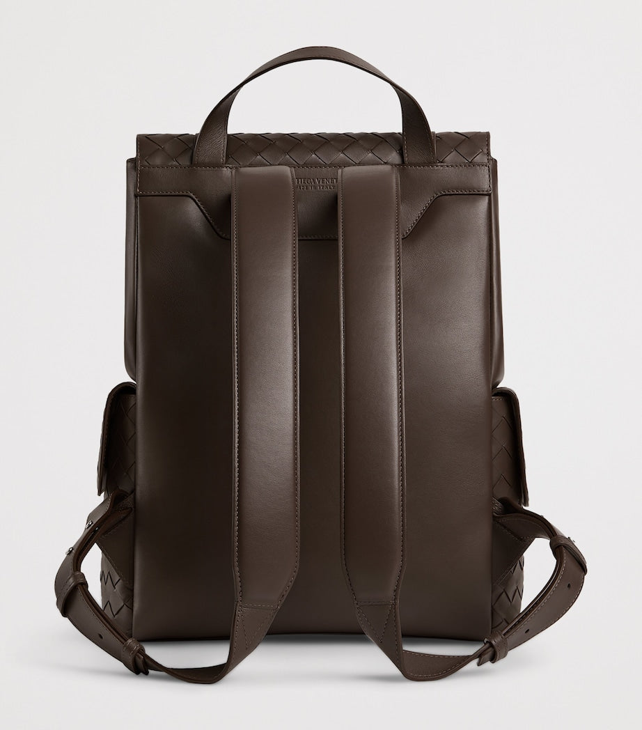 Bottega Veneta Leather Intrecciato Back-To-School Backpack