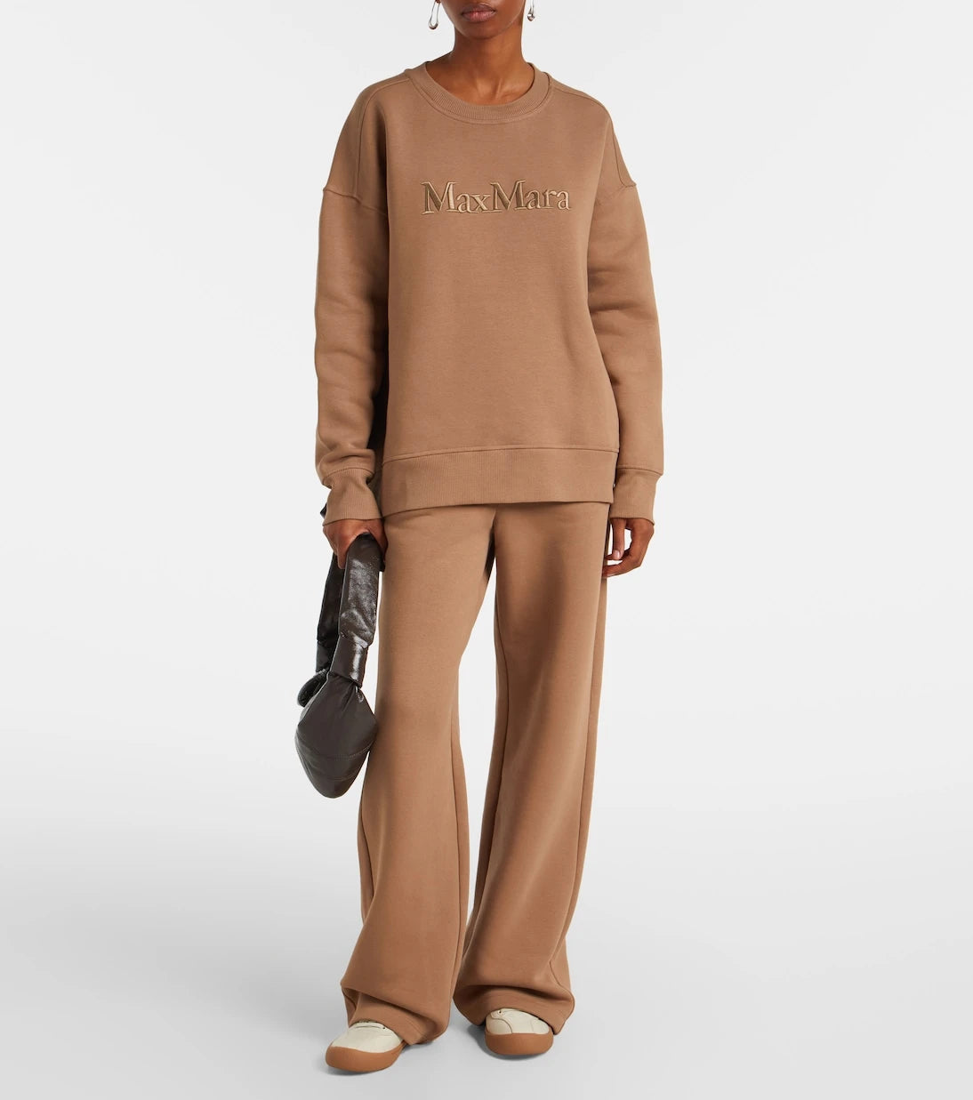 'S Max Mara - سويت شيرت مونزا من مزيج القطن والجرسي