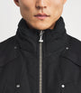 Moose Knuckles Black Down Original Ballistic Bomber Jacket