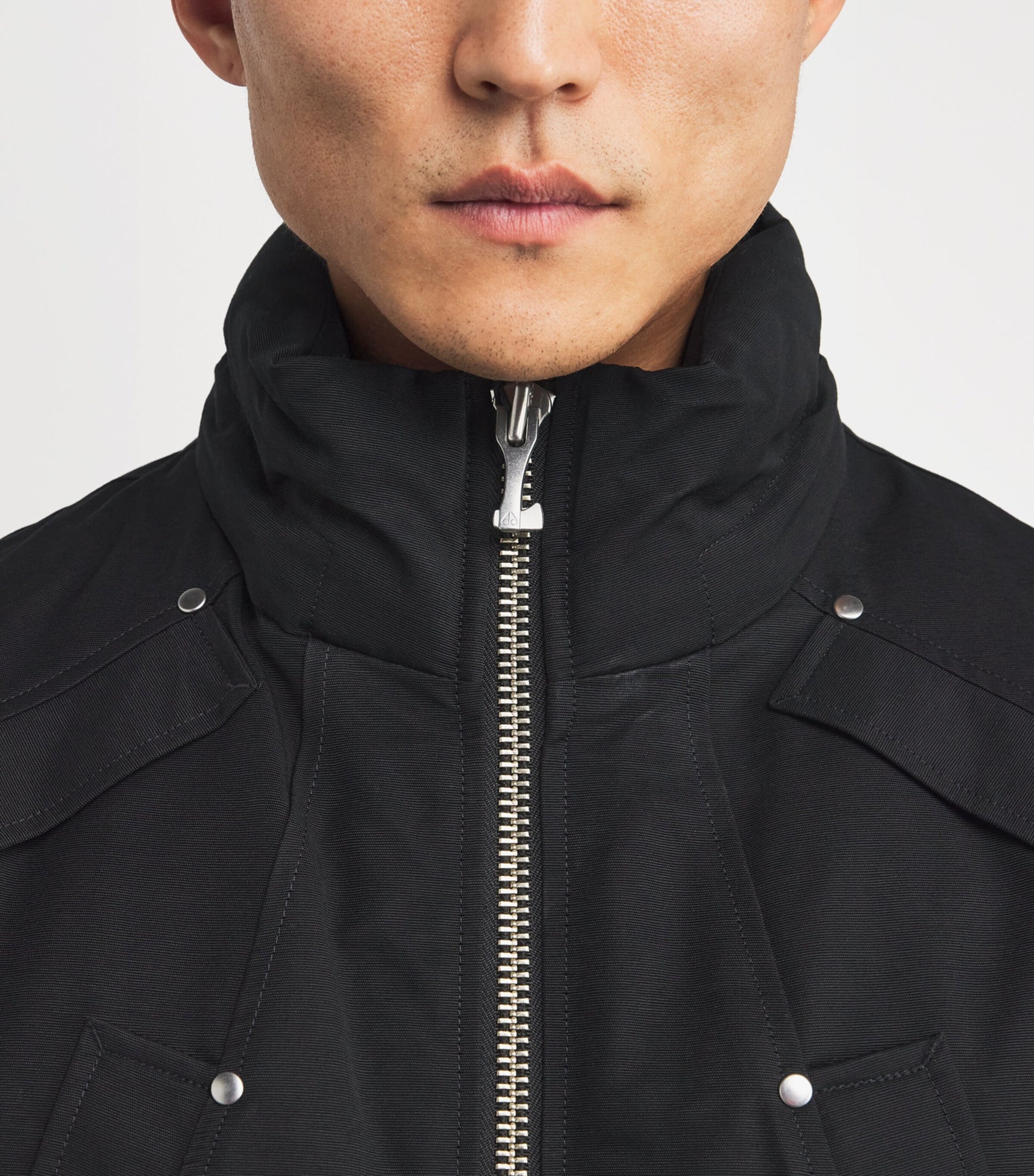 Moose Knuckles Black Down Original Ballistic Bomber Jacket