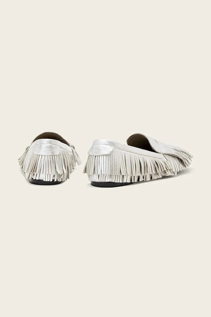 AllSaints Sandy Fringe Loafer Kadın Deri Mokasen