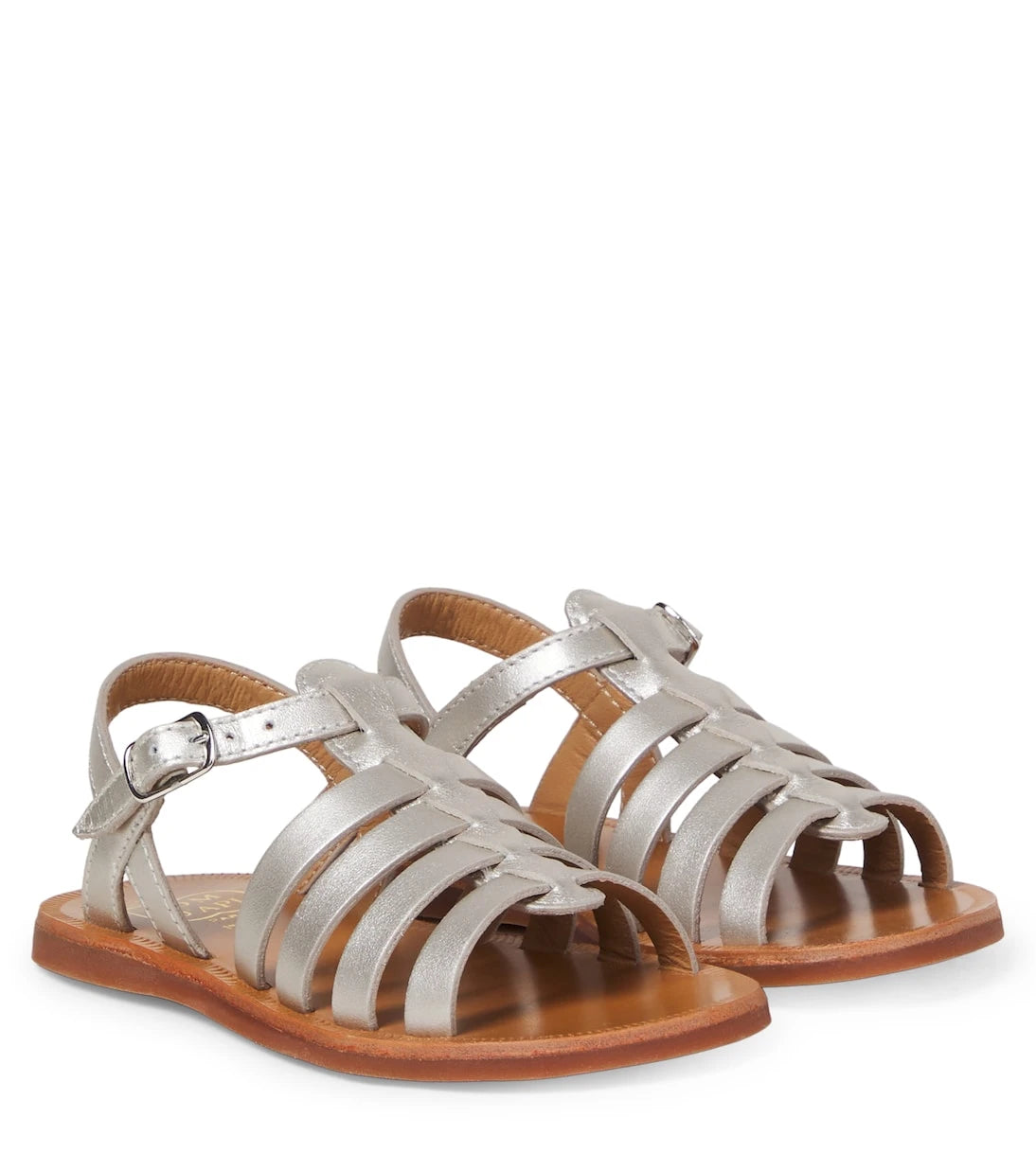 Pom d'Api - Plagette Strap metallic leather sandals