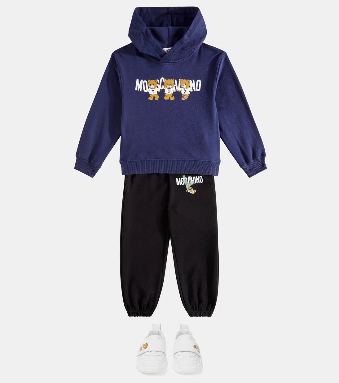 Moschino Kids - Teddy Bear leather sneakers