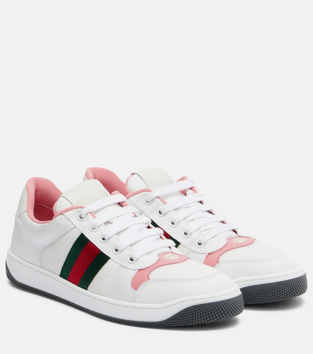 Gucci - Screener leather-trimmed sneakers