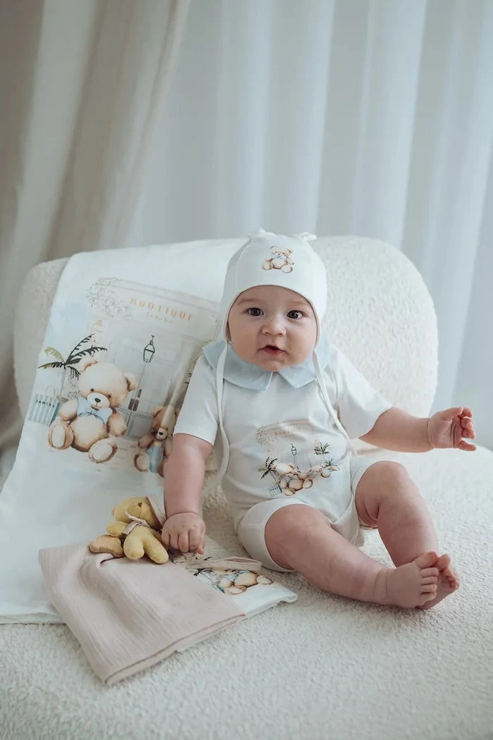 Jamiks шапка за бебе от памук BUBUVA