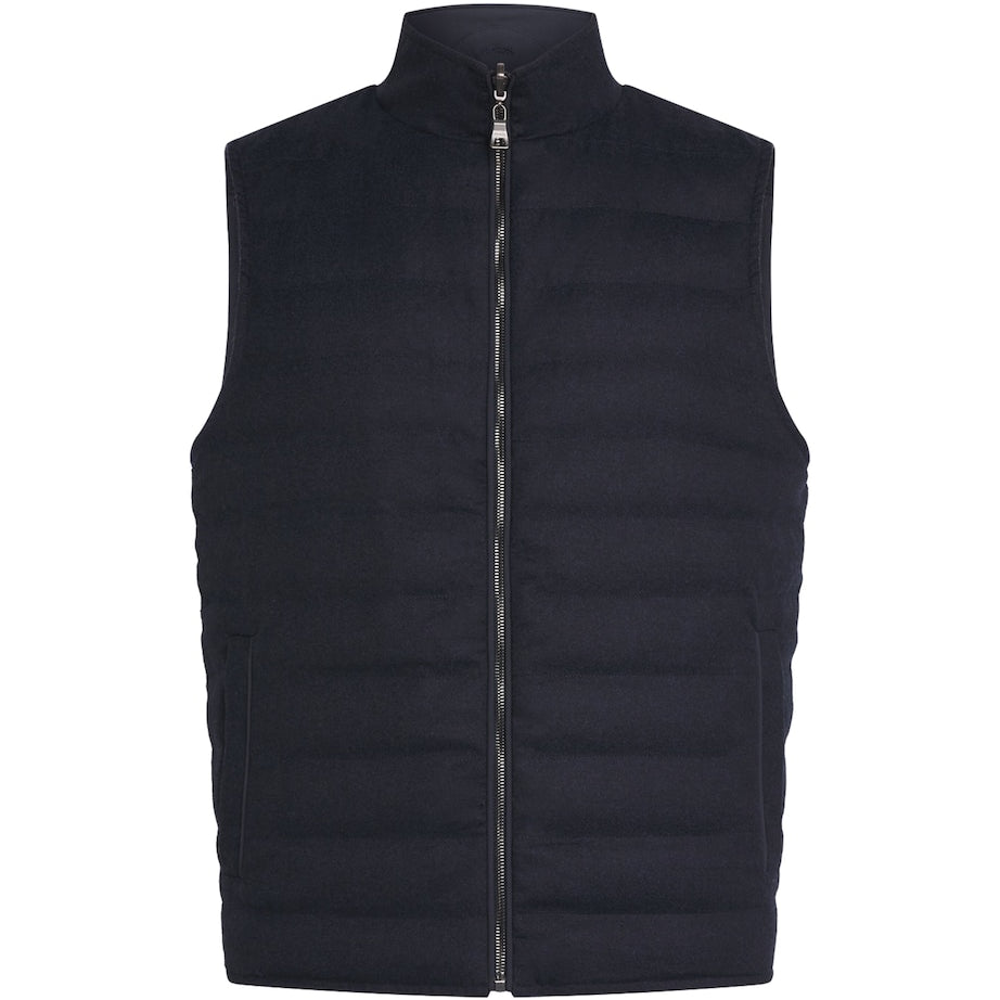 Virgin Wool Reversible Down Gilet
