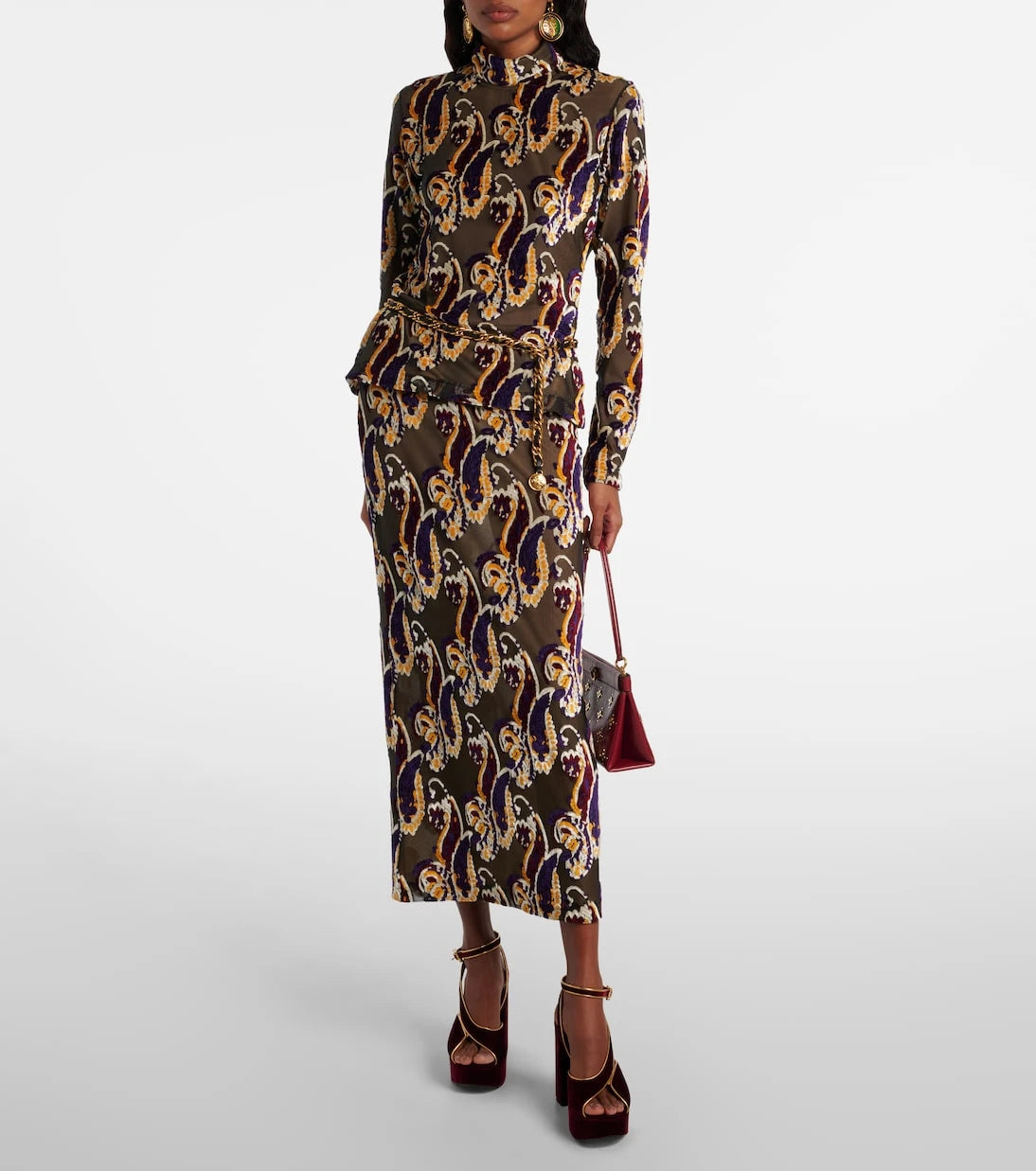 Etro - Paisley semi-sheer top