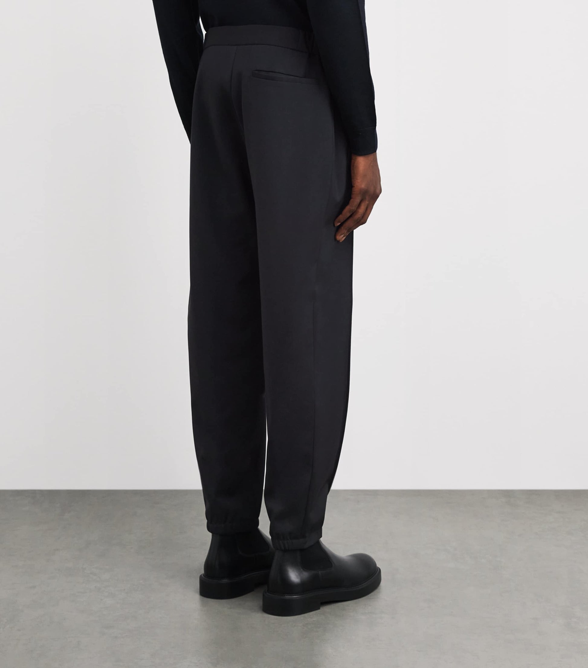 Virgin Wool Cuffed Trousers