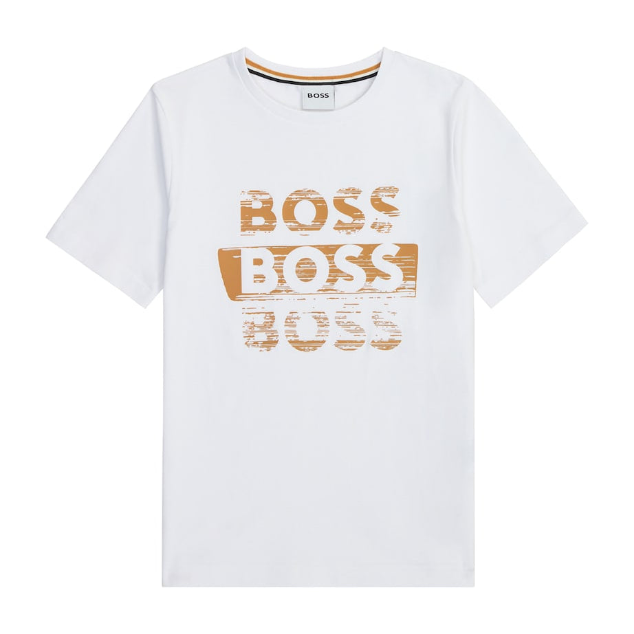 BOSS Kidswear Cotton Triple Logo T-Shirt (4-16 Years)