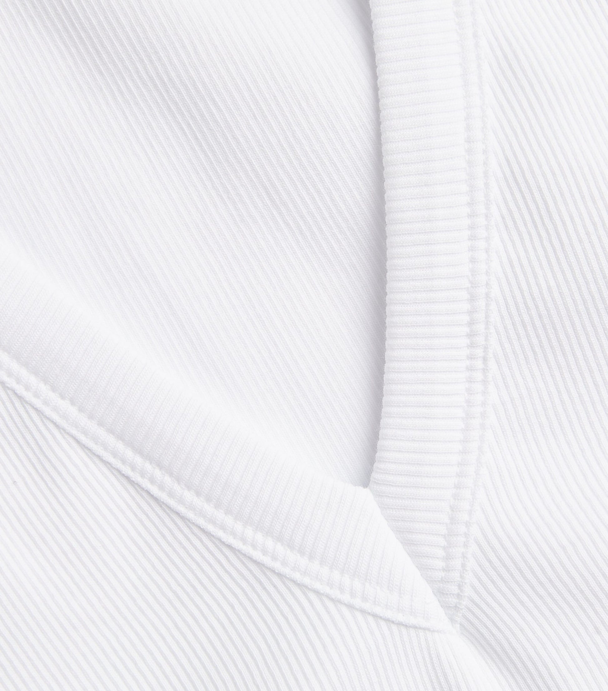 ME+EM White V-Neck Ribbed Ultimate Vest