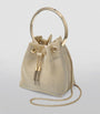 Gold Bon Bon Mesh Top-Handle Bag
