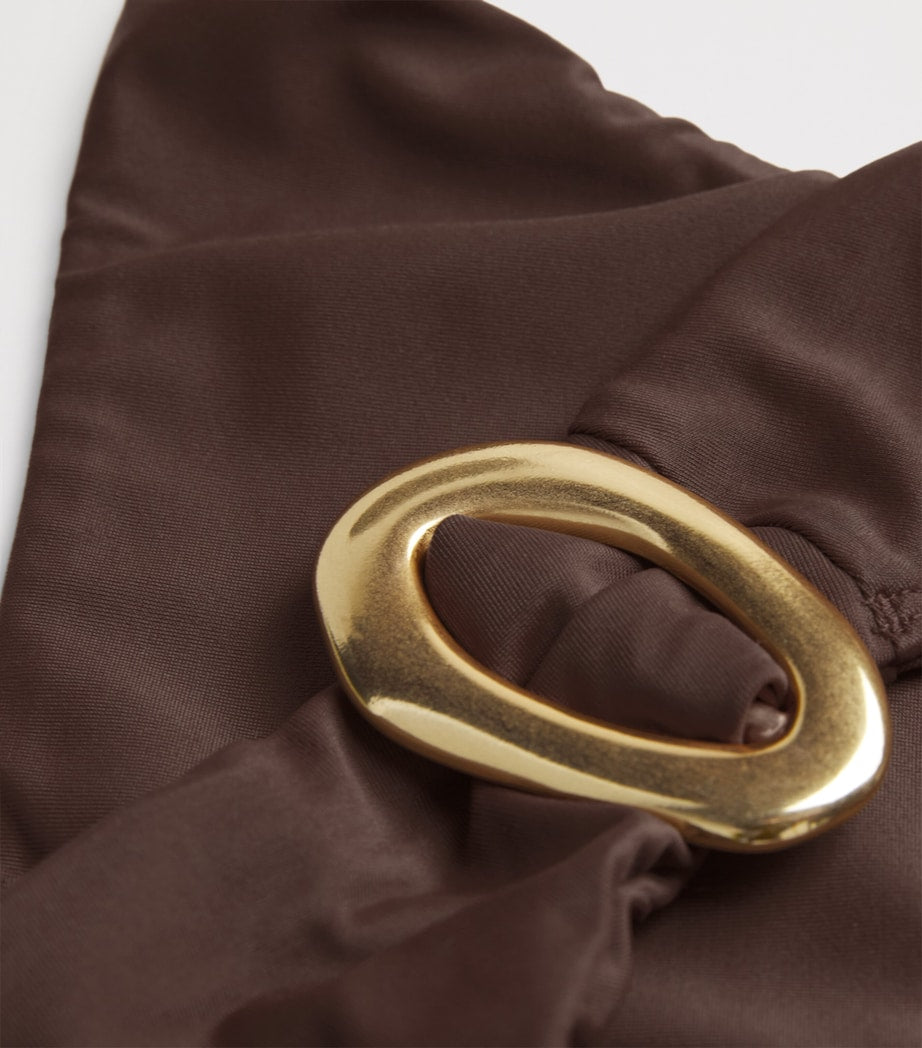 AWAY THAT DAY Brown Samoa Bikini Bottoms