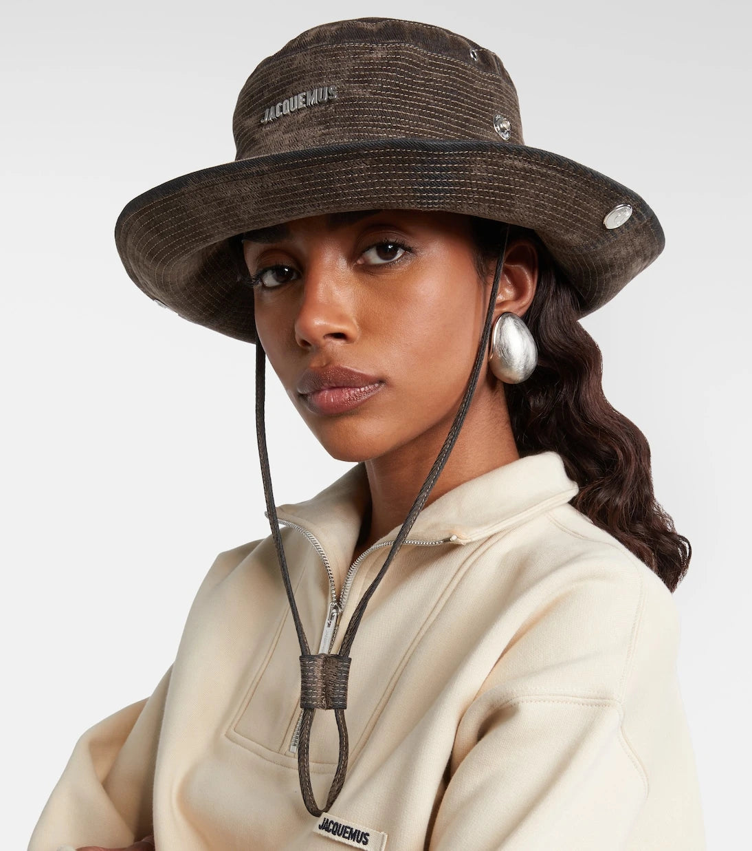 Jacquemus - Bob De-Nîmes velvet bucket hat
