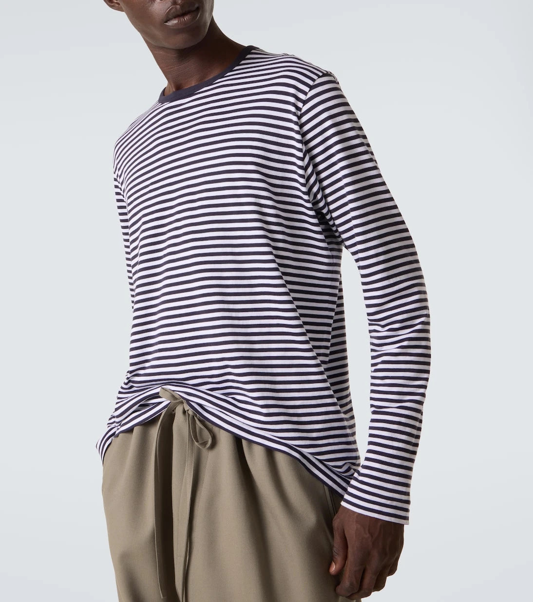 Sunspel - Striped cotton T-shirr