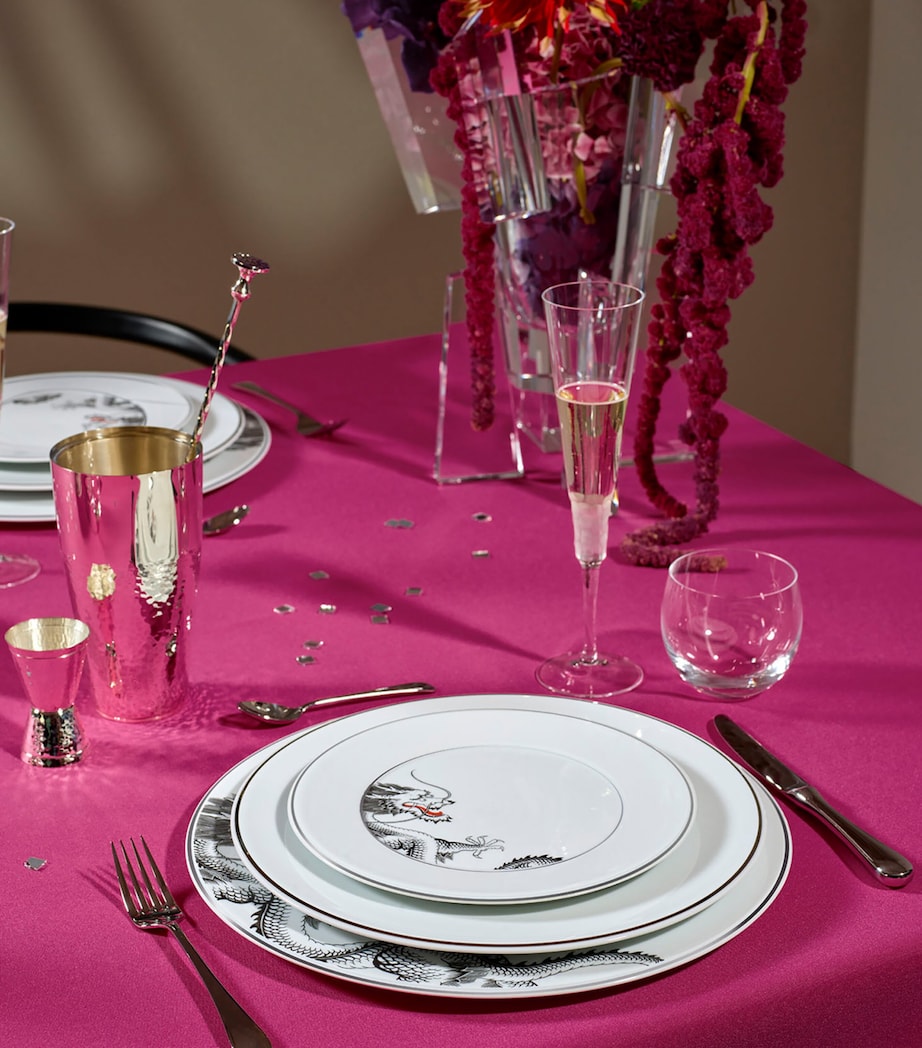 Meissen Porcelain-Platinum Lucky Dragon Dessert Plate (22cm)