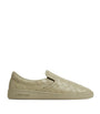 Bottega Veneta Green Leather Intrecciato Sawyer Sneakers