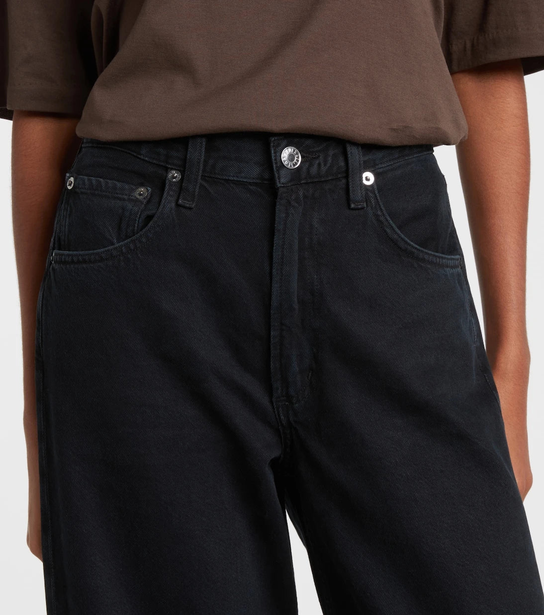 Agolde - Low Curve cropped mid-rise barrel-leg jeans