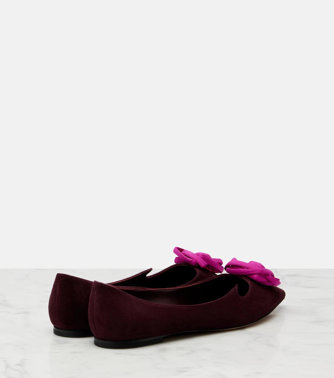 Roger Vivier - Rose Vivier suede ballet flats