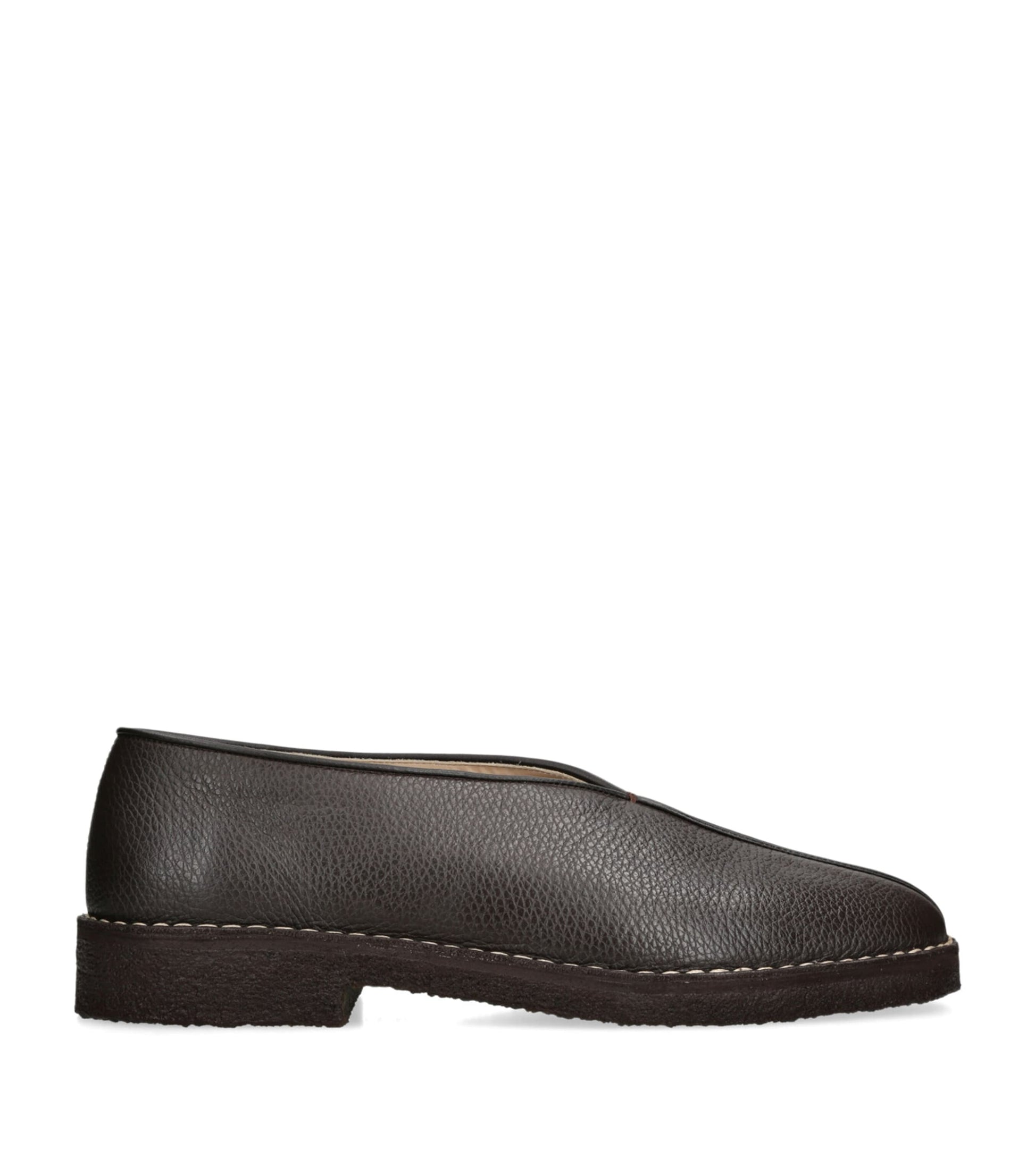 Lemaire Leather Piped Slippers