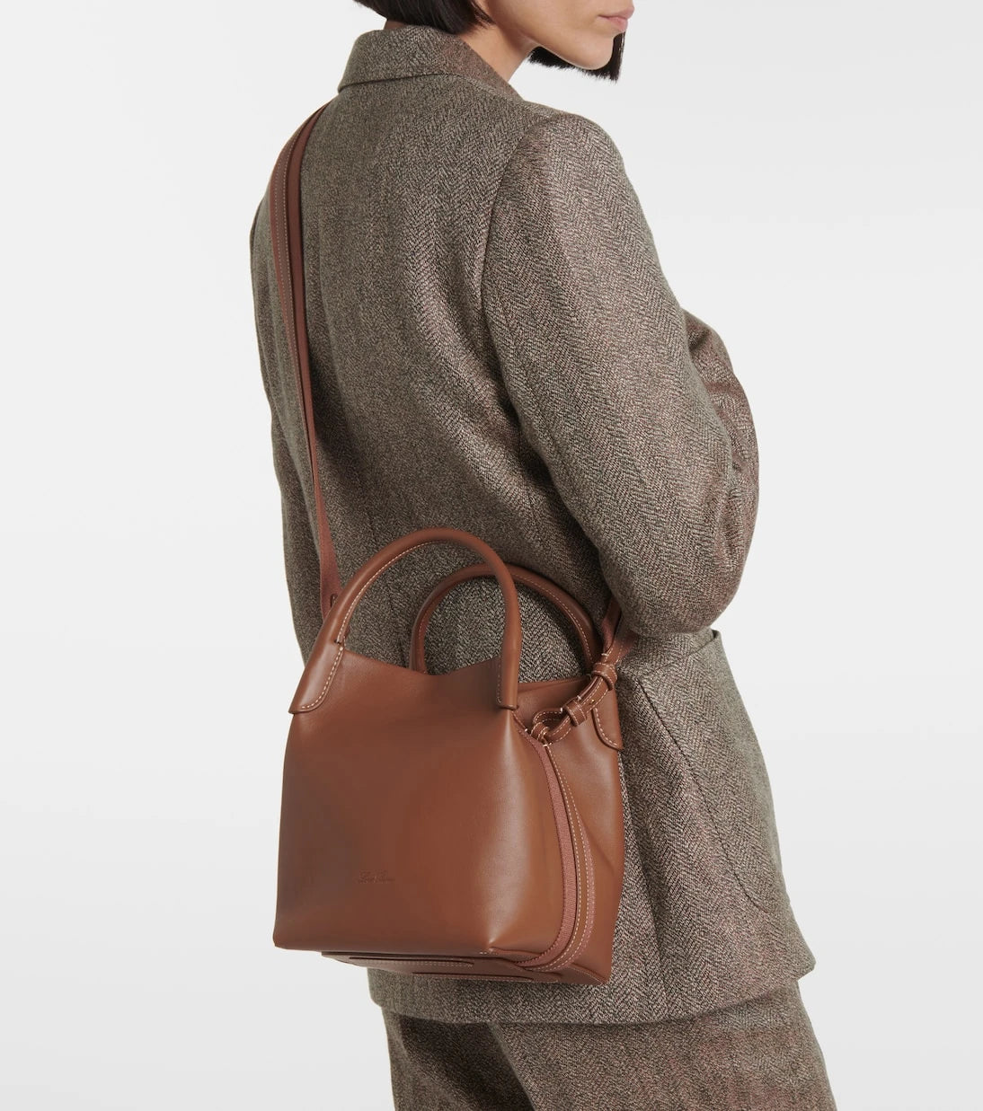 Loro Piana - Bale Small leather tote bag