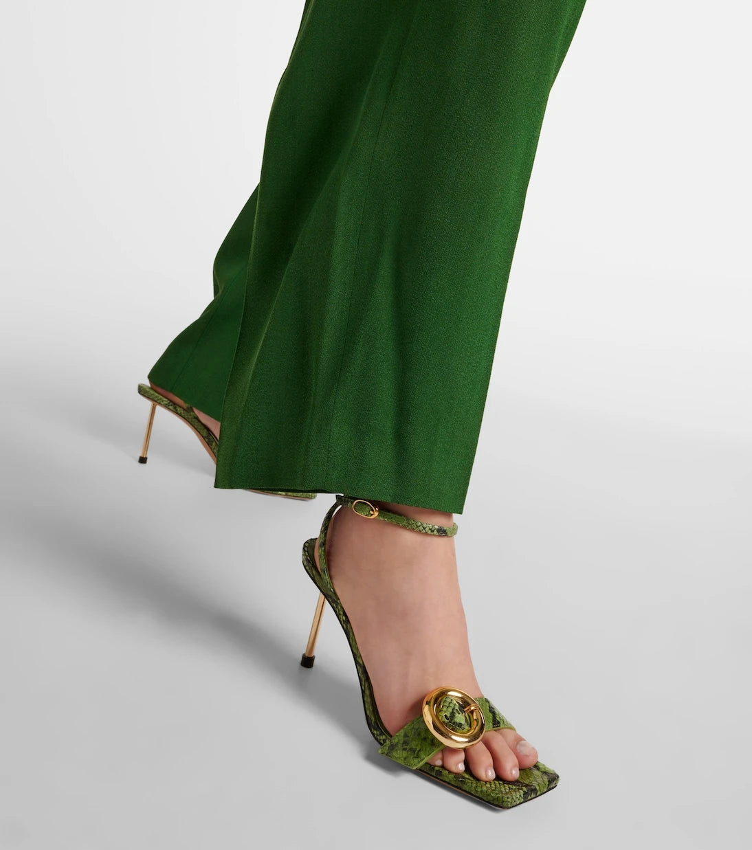 Jacquemus - Les Sandales Regalo croc-effect leather sandals