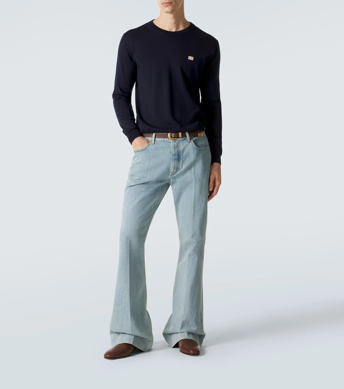 Valentino - Logo flared jeans