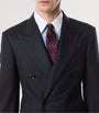 Navy Wool Pinstripe Blazer