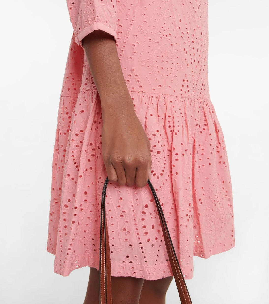 Heidi Klein - Broderie anglaise cotton minidress