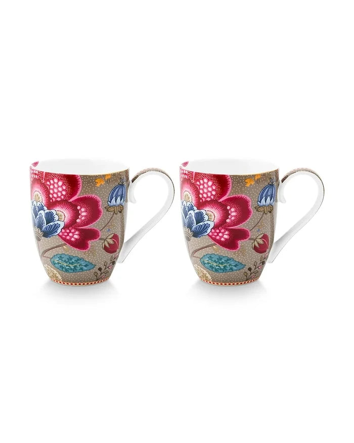 Pip Studio Комплект керамични чаши от глазиран порцелан 450 ml