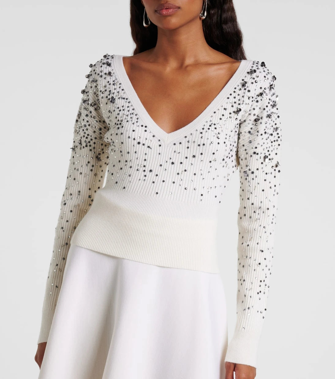 Max Mara - Gang embellished wool-blend sweater