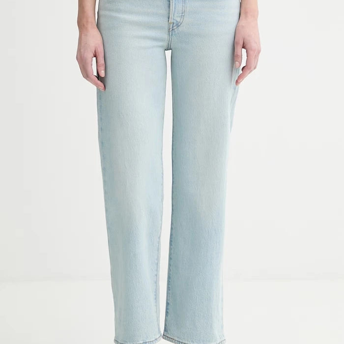 Levi's дънки straight дамски RIBCAGE STRAIGHT ANKLE