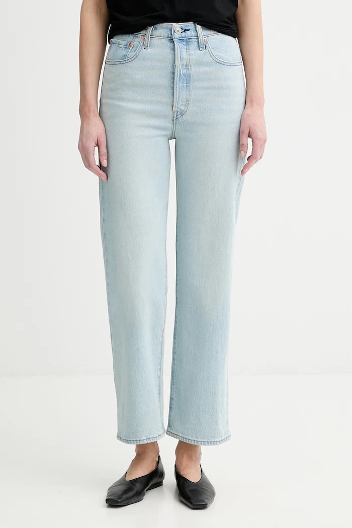 Levi's дънки straight дамски RIBCAGE STRAIGHT ANKLE