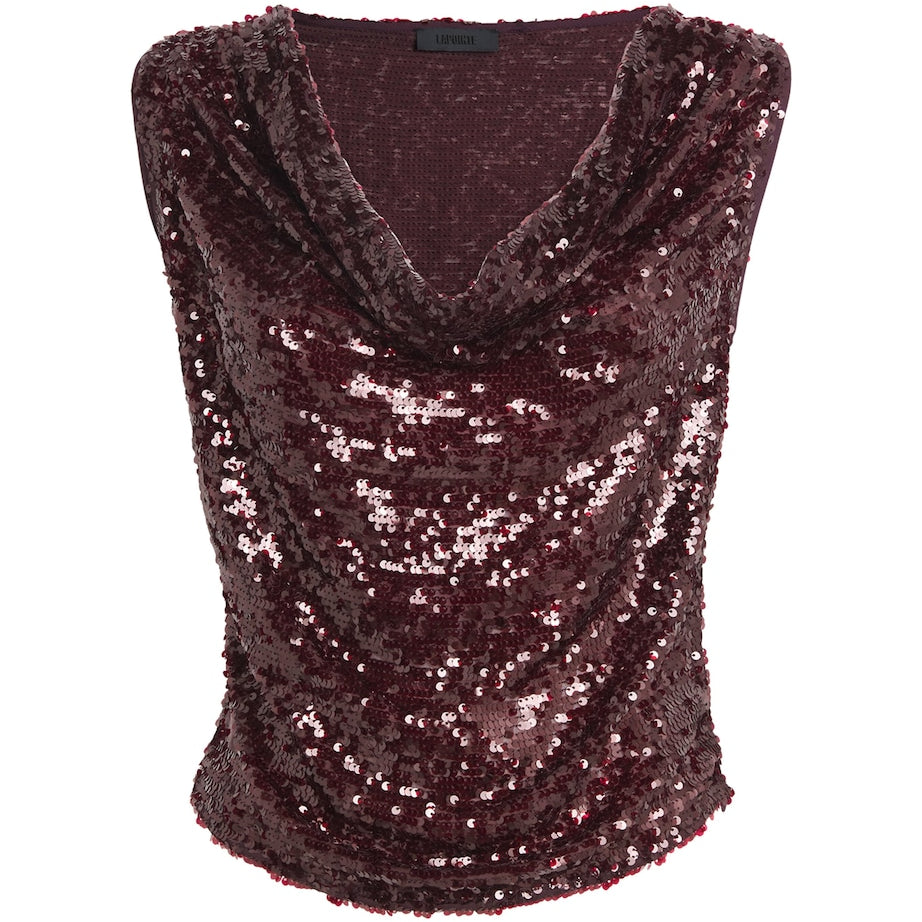 Purple Sequinned Top
