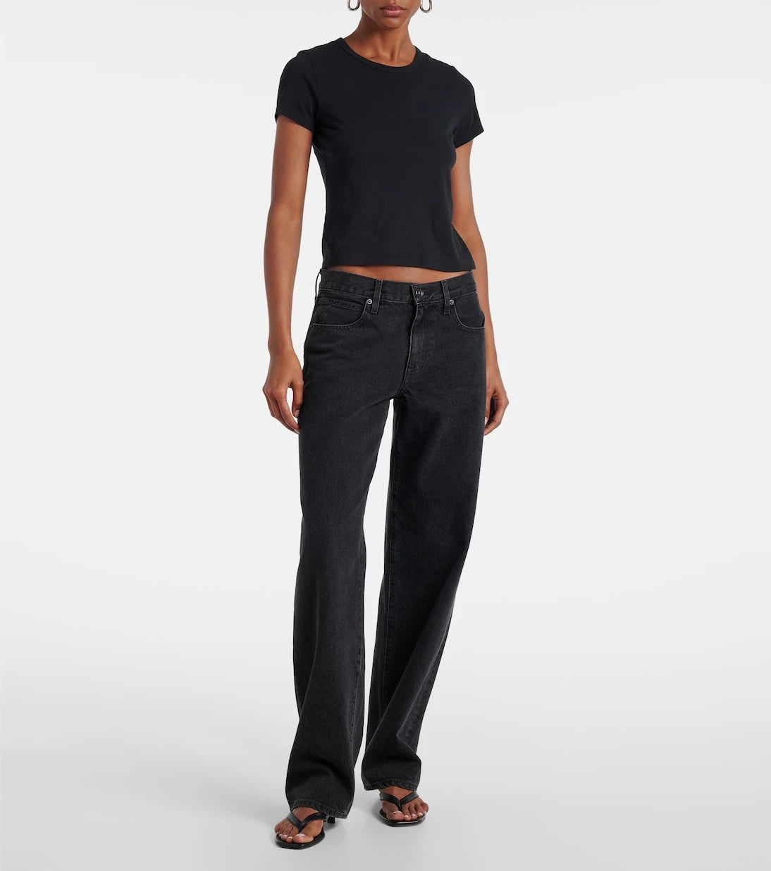 Slvrlake - Tess Long high-rise barrel-leg jeans