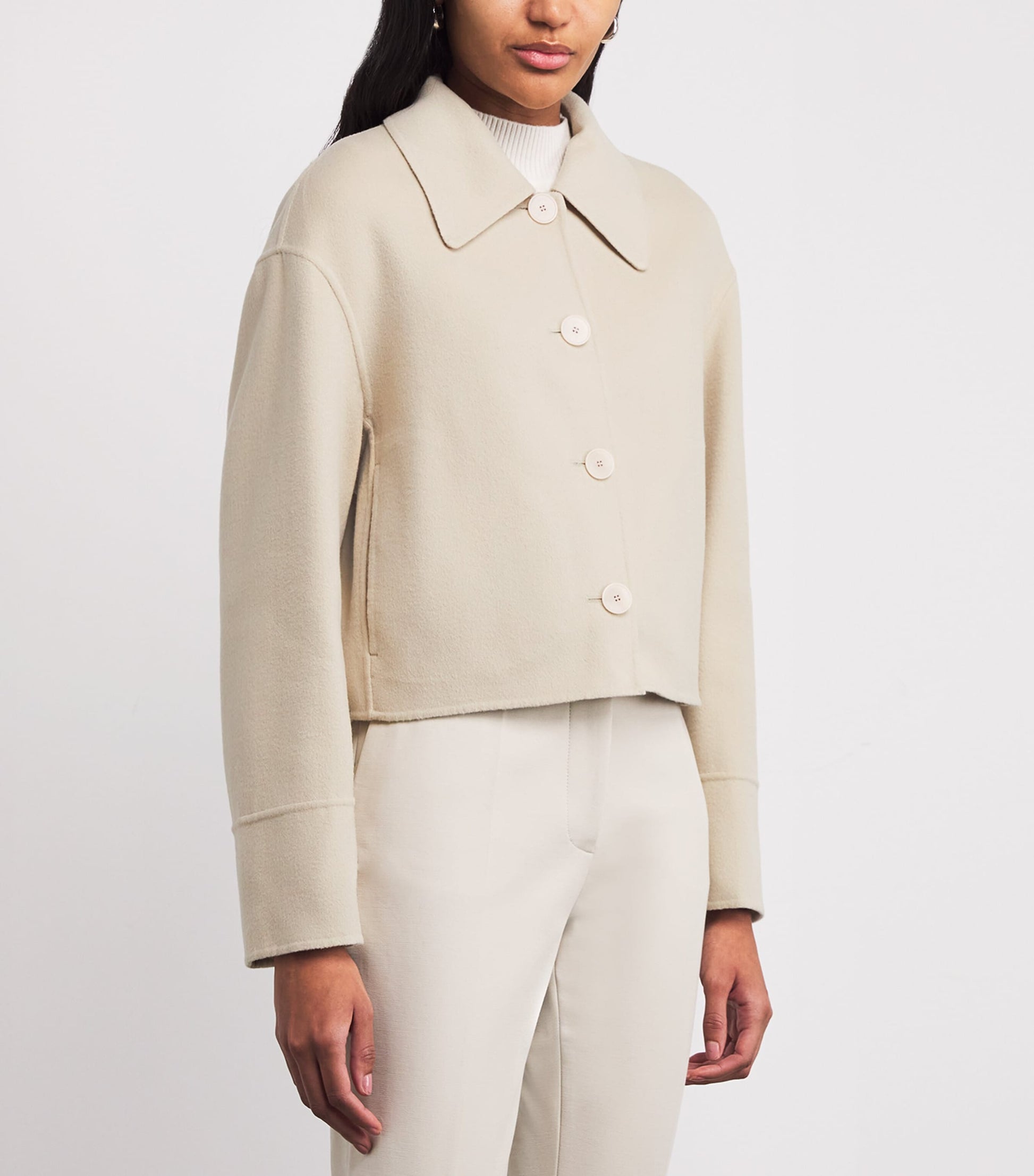 Beige Wool-Silk Gerrard Jacket