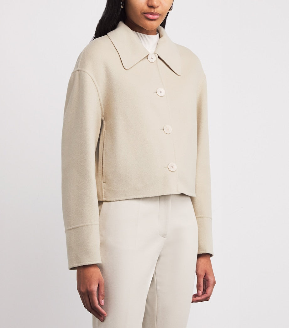 Beige Wool-Silk Gerrard Jacket