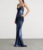 Ralph Lauren Collection Blue Satin Maxi Dress