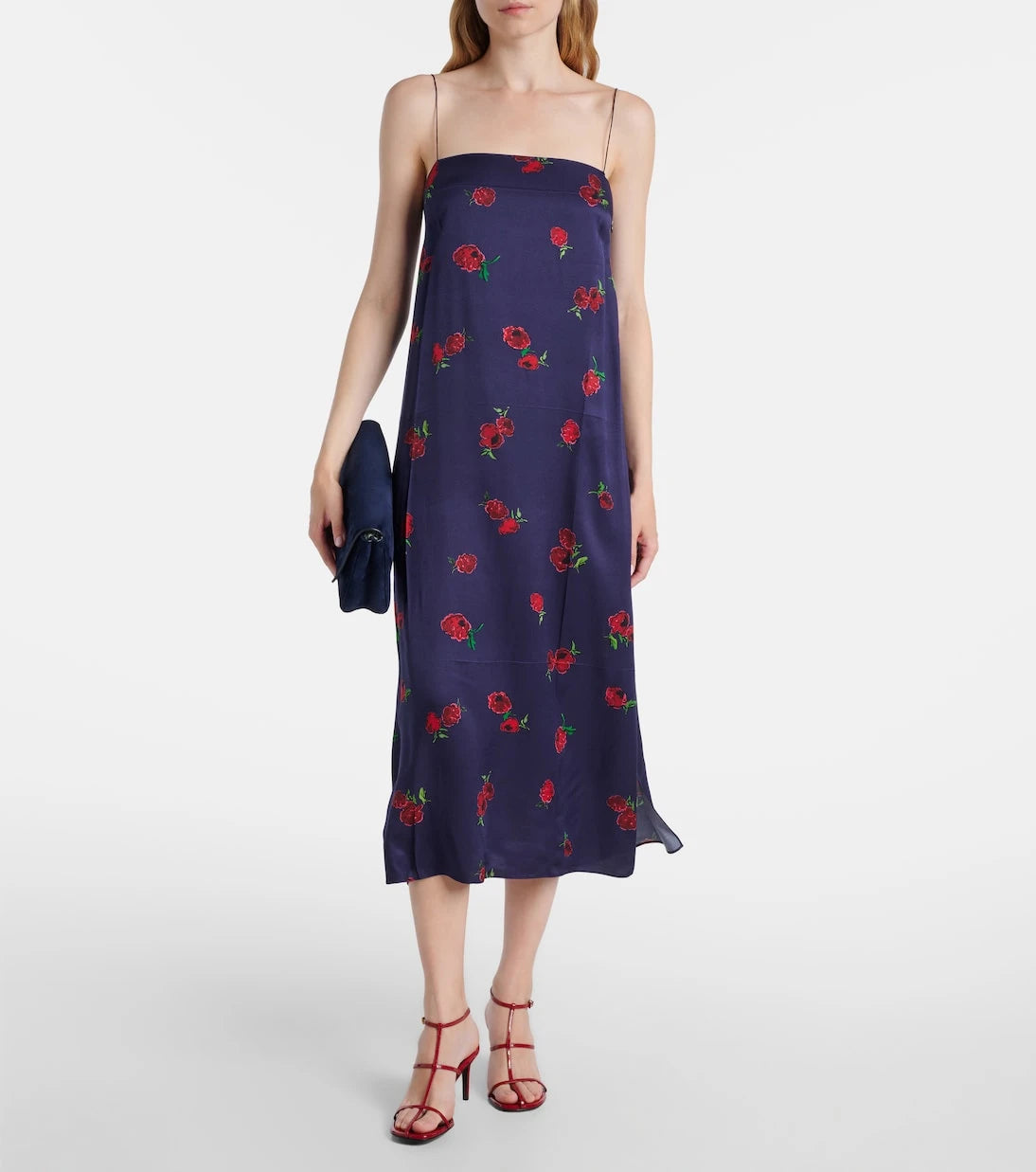 Khaite - Sicily printed twill slip dress