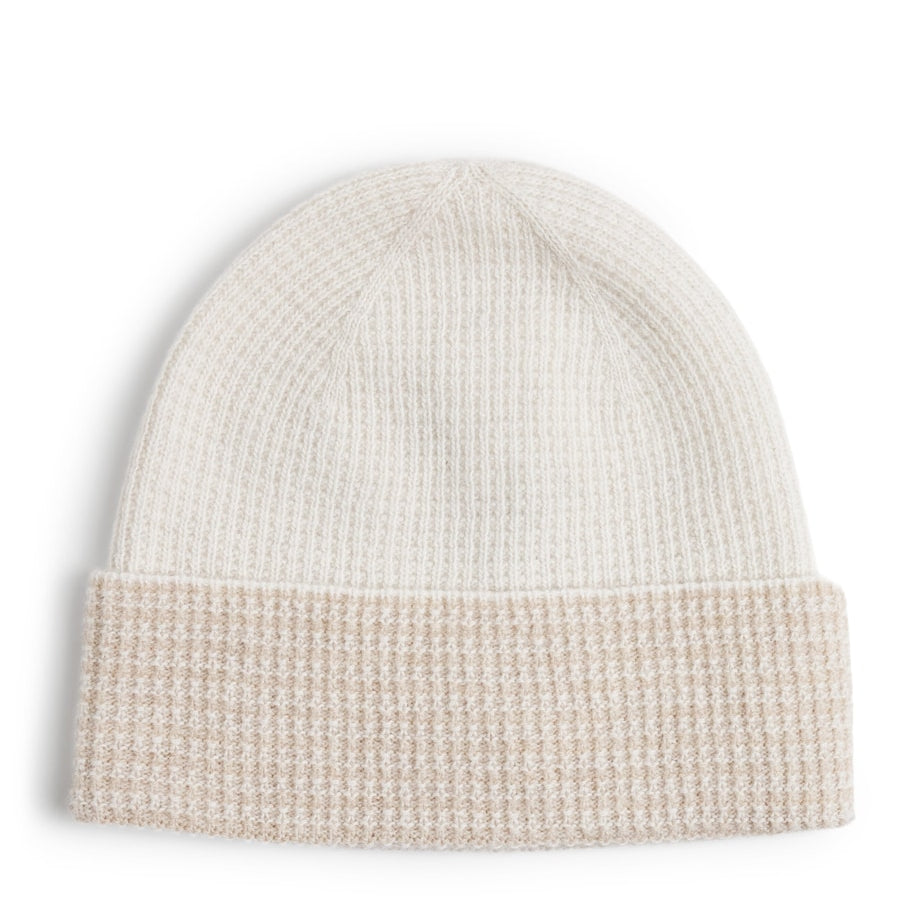 White Wool-Cashmere Beanie
