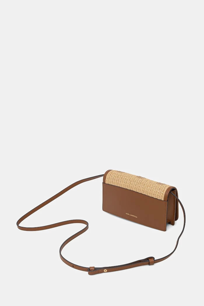 Karl Lagerfeld чанта crossbody дамска от кожа K/AUTOGRAPH