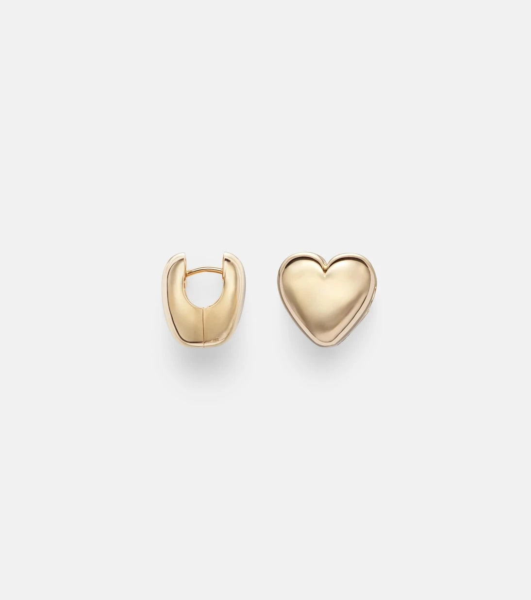 Roxanne First - Puffy Heart 14kt gold earrings