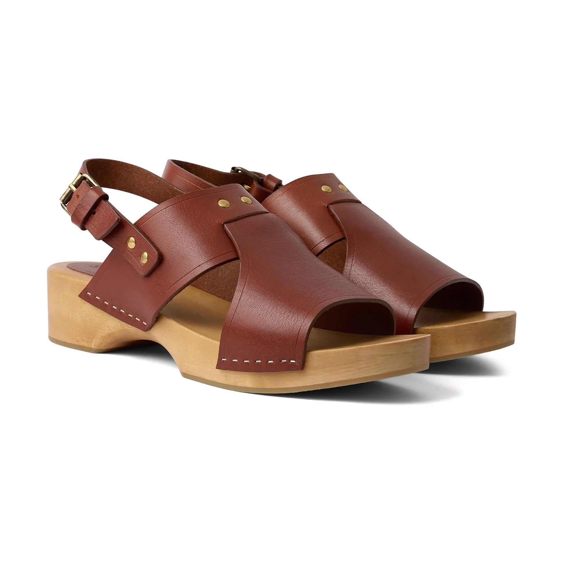 Soeur - Amy Leather sandals | Mahogany