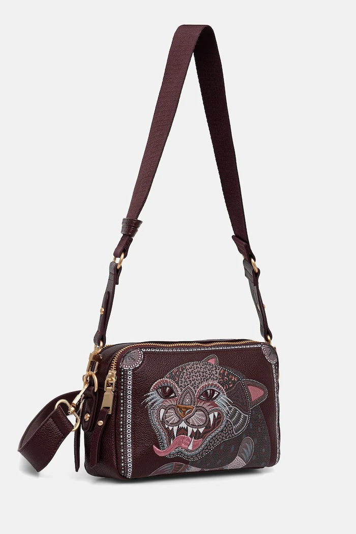 Medicine suni deri crossbody kadın çantası
