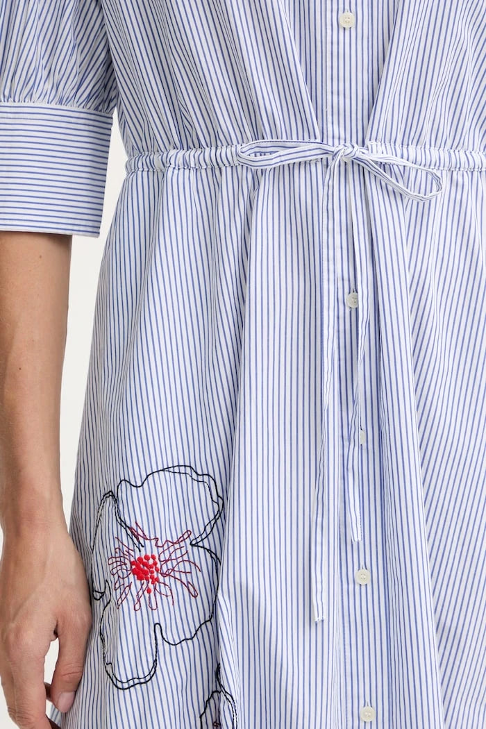 Tommy Hilfiger pamuklu gömlek elbise SUMMER